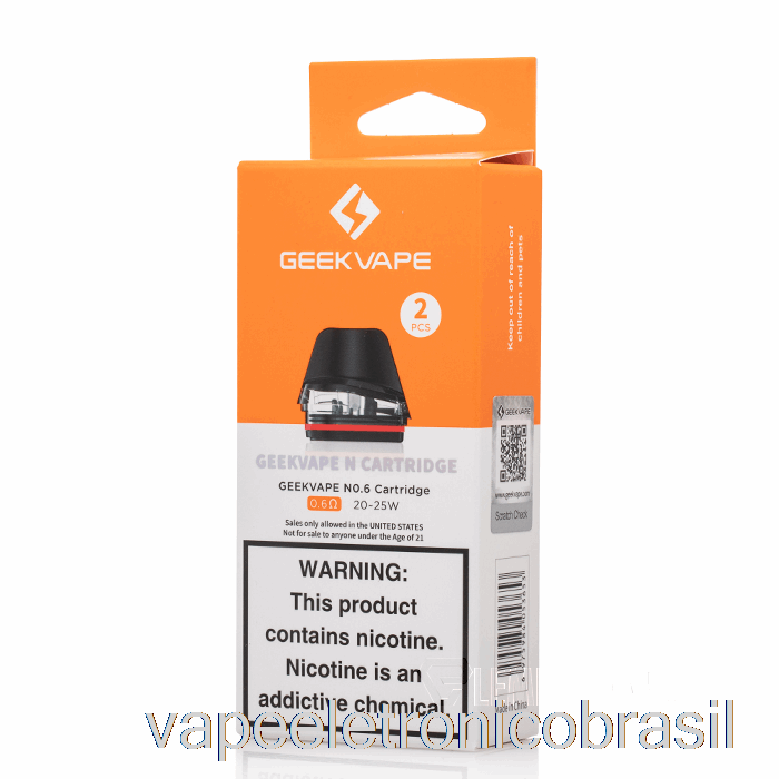 Vape Eletrônico Geek Vape N Pods De Substituição 0,6ohm Pods